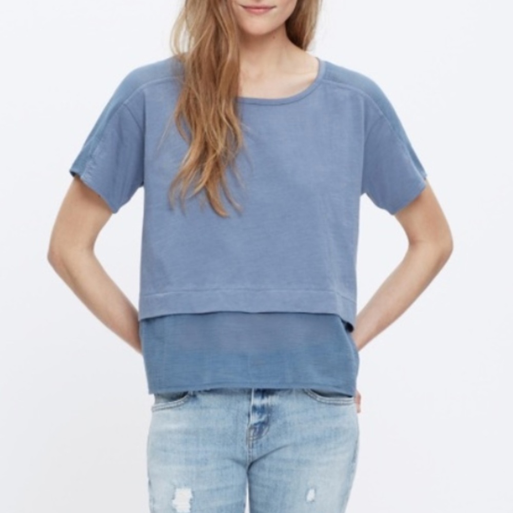 [Madewell] Gauze Panel Tee